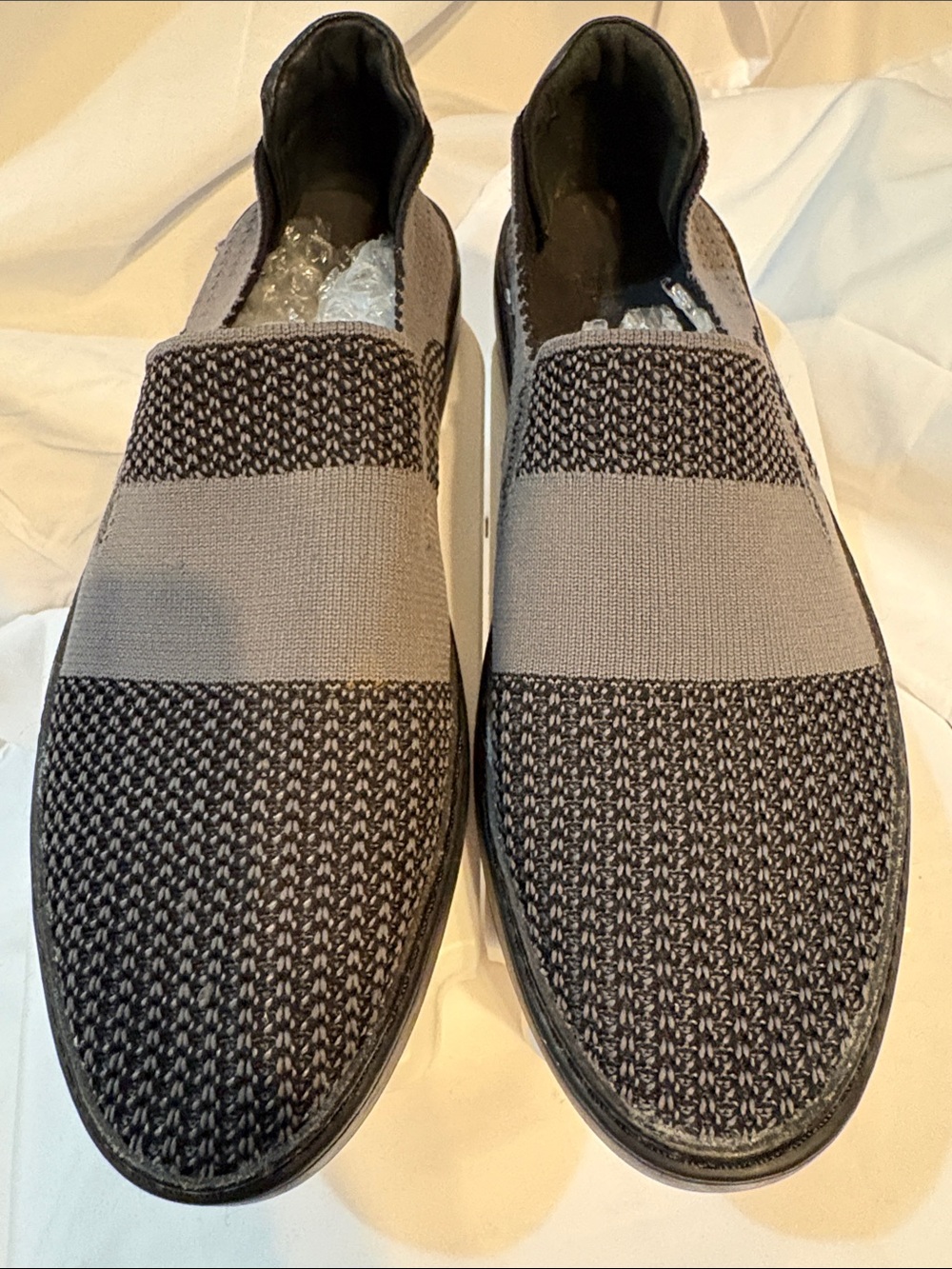 UGG Men's Slip-On Knit Loafers in Gray and Black